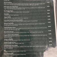 Vegan Menu  at Donut Villa Diner in Malden