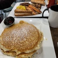Hungry man   at Donut Villa Diner in Malden