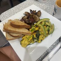 Tofu scramble veggies added   at Donut Villa Diner in Malden