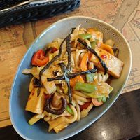 Udon with tofu at TRE in Riga