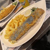 Fish and chips  at Hobson's Fish & Chips in London