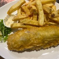 The “fish” and chips  at Hobson's Fish & Chips in London