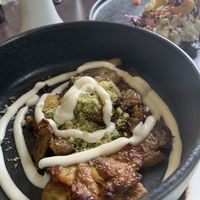 Smashed potatoes  at Gistihúsið in Egilsstadjir