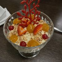 Dessert  at Gistihúsið in Egilsstadjir