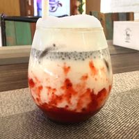 Strawberry Latte at LN Fortunate Coffee in Mengwi