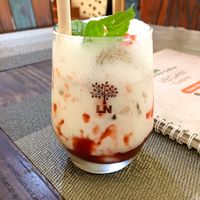 Strawberry Latte  at LN Fortunate Coffee in Mengwi