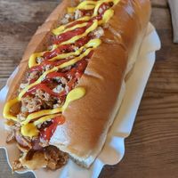 Vegan hot dog at Oh my Dog! in North West London
