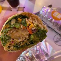 Fried Chick'n Burrito at Club Mexicana - Soho in London