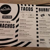 Menu at Club Mexicana - Soho in London