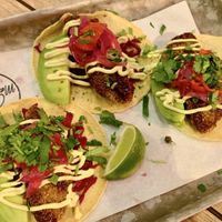 fried chickn taco  at Club Mexicana - Soho in London