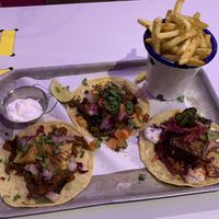 Tacos and skinny fries  at Club Mexicana - Soho in London