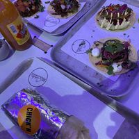Tacos and burrito  at Club Mexicana - Soho in London