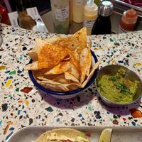 Tortilla chips and guacamole at Club Mexicana - Soho in London