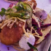 Fish taco at Club Mexicana - Soho in London