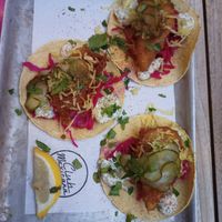 To-fish n chip at Club Mexicana - Soho in London