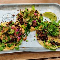 Cheezeburger tacos 🌮🌮🌮 at Club Mexicana - Soho in London