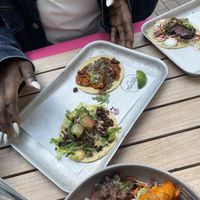 AL PASTOR And CHEEZEBURGER Tacos   at Club Mexicana - Soho in London