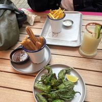 Padron Peppers, Fries, Churros And Frozen Margarita  at Club Mexicana - Soho in London