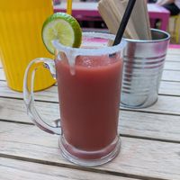 Strawberry daikiri at Club Mexicana - Soho in London