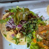 Cheeseburger taco at Club Mexicana - Soho in London