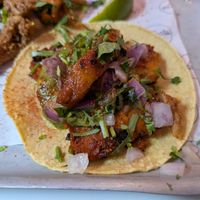Al pastor taco at Club Mexicana - Soho in London