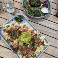 Loaded nachos and short rib burrito bowl  at Club Mexicana - Soho in London