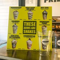 Milkshake Options  at Creamo in Los Angeles