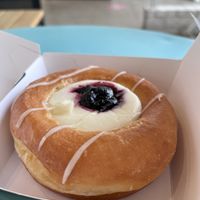Danish doughnut- haven’t had a danish cream cheese dessert in yearss  at Creamo in Los Angeles