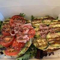 Hipster Bagel   at Ultralife Cafe in Newport