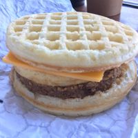 Breakfast sammy at Ultralife Cafe in Newport