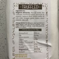 ‘Truffled’ vegan cheese ingredients  at Sophie's Delight - Pop Up in East London