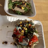 Blue cheese and truffle cheese bagel  at Sophie's Delight - Pop Up in East London