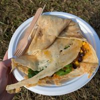 Halloumi crepe at Sophie's Delight - Pop Up in East London