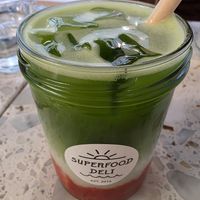 Strawberry matcha at Superfood Deli - Maria Theresien in Vienna