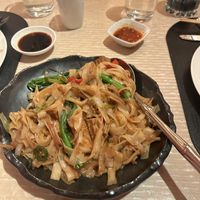 Drunken Noodles with tofu  #Veganuary at Wynn Hotel - Wazuzu in Las Vegas
