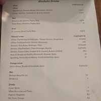 Menu - alcohol free drinks at Cafe Pilz in Berlin