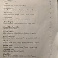 Menu - food at Cafe Pilz in Berlin