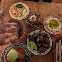 Mix of dishes at Cafe Pilz in Berlin