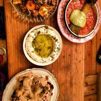 Harissa fermented vegetables at Cafe Pilz in Berlin