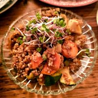 Harissa fermented vegetables at Cafe Pilz in Berlin