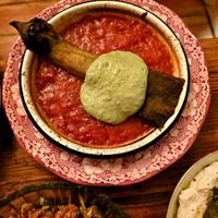 Hot aubergine at Cafe Pilz in Berlin