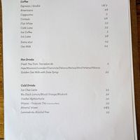 Menu page at Cafe Pilz at Cafe Pilz in Berlin