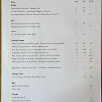 Menu page at Cafe Pilz at Cafe Pilz in Berlin