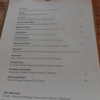 Menu (02.05.25) at Cafe Pilz in Berlin