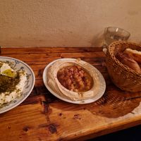 Labneh and Hummus at Cafe Pilz in Berlin