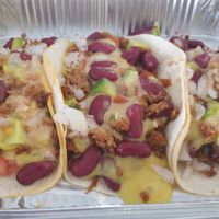 Wow these tacos were amazing! at Vegantrii in Amman