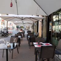 Outdoor seating at Mont Liban in Bern
