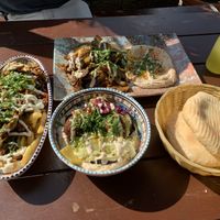 Hummus Sabich, Dominion Mix and Shawommes at Dominion Food Revolution in Frankfurt