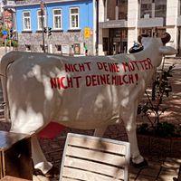 Outside seating   at Dominion Food Revolution in Frankfurt