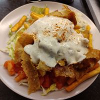 Dönerteller / kebab plate #Veganuary at Dominion Food Revolution in Frankfurt